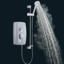 Bathroom Supplies Store 9 Mira Jump Electric Shower 8.5kW Modern Stylish White & Chrome