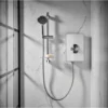 Triton Aspirante Electric Shower 9.5kW White Gloss 3 Spray Modern