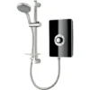 Triton Aspirante Electric Shower 8.5kW Modern Black Gloss 5 Spray