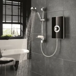 Triton Aspirante 9.5kW Electric Shower Modern Black Gloss 5 Spray -Bathroom Supplies Store 8755466 3