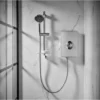 Triton Aspirante Electric Shower - Brushed Steel 9.5kW