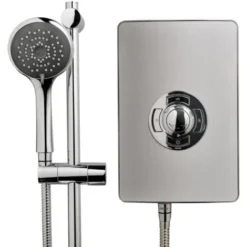 Triton Aspirante Electric Shower - Brushed Steel 9.5kW -Bathroom Supplies Store 8755468 3