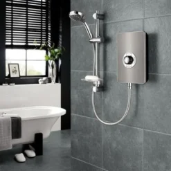 Triton Aspirante Electric Shower - Gun Metal 9.5kW
