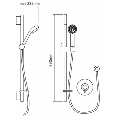 Aqualisa Siren SL Concealed Mixer Shower Chrome - SRN001CA 5 Aqualisa Siren SL Concealed Mixer Shower Chrome - SRN001CA - Image 5