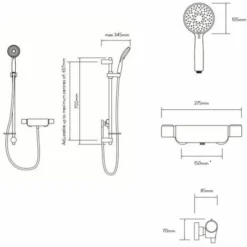 Aqualisa Midas 220 Exposed Mixer Shower - MD220S -Bathroom Supplies Store 8755896 5