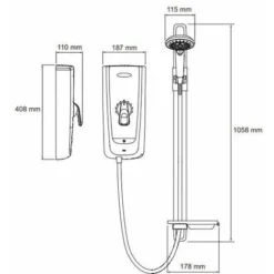 Mira Advance Flex Thermostatic Electric Shower 8.7kW - 1.1785.003 -Bathroom Supplies Store 8756353 4