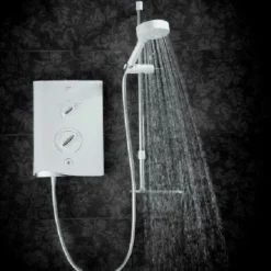 Mira Sport Multi-Fit Electric Shower 9.0kW White & Chrome