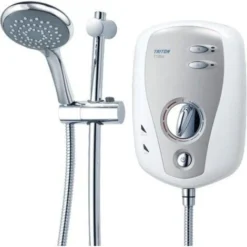 Triton T100xr Electric Shower 10.5kW White & Chrome -Bathroom Supplies Store 8756524 3
