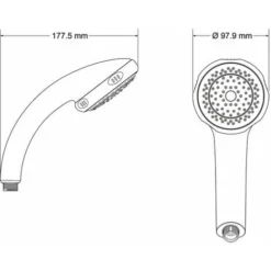 Mira Logic Adjustable Mode Shower Head Chrome -Bathroom Supplies Store 8756605 3