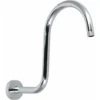 Shaped Shower Arm, Gooseneck Shower Arm Extension Heavy Duty Solid Stainless Steel Hose Replacement For Bathroom Shower Head (Shower Arm Plated)