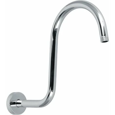 Shaped Shower Arm, Gooseneck Shower Arm Extension Heavy Duty Solid Stainless Steel Hose Replacement For Bathroom Shower Head (Shower Arm Plated) 1 Shaped Shower Arm, Gooseneck Shower Arm Extension Heavy Duty Solid Stainless Steel Hose Replacement For Bathroom Shower Head (Shower Arm Plated)