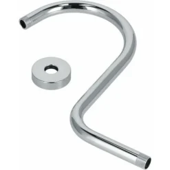 Shaped Shower Arm, Gooseneck Shower Arm Extension Heavy Duty Solid Stainless Steel Hose Replacement For Bathroom Shower Head (Shower Arm Plated) 7 Shaped Shower Arm, Gooseneck Shower Arm Extension Heavy Duty Solid Stainless Steel Hose Replacement For Bathroom Shower Head (Shower Arm Plated) -Bathroom Supplies Store 87623645 4