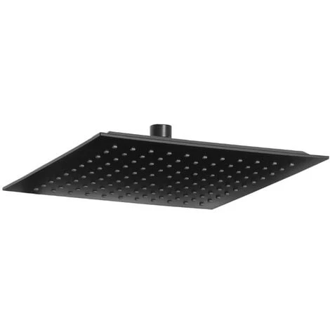 Square Rainfall Black ABS Movable Head Replacement Part For Shower Column 1 Square Rainfall Black ABS Movable Head Replacement Part For Shower Column