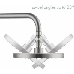 MODOU Adjustable Brass Swivel Ball Joint, Connect To Shower Arm, Adjustable Shower Arm Head Angle Swivel Ball Joint In G1/2 Chrome Brass -Bathroom Supplies Store 89806342 4