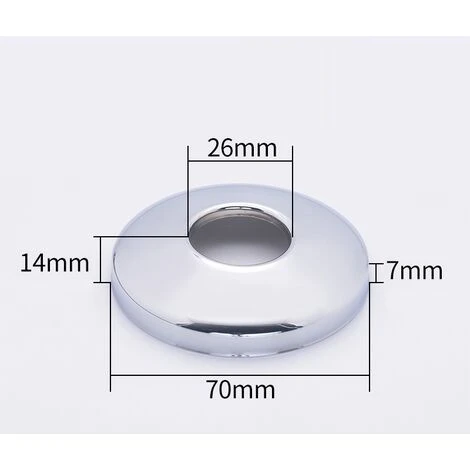 LITZEE 26mm Chrome Steel Clamp Vent Valve Hole Cover 14mm Size (10 Pieces) 1 LITZEE 26mm Chrome Steel Clamp Vent Valve Hole Cover 14mm Size (10 Pieces)