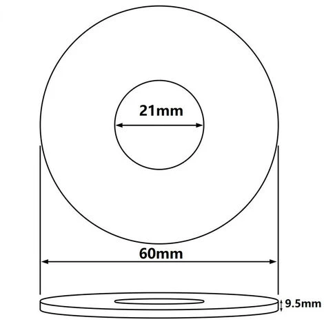 LITZEE 21mm Chrome Steel Clamp Vent Valve Hole Cover 9.5mm Size (10 Pieces) 2 LITZEE 21mm Chrome Steel Clamp Vent Valve Hole Cover 9.5mm Size (10 Pieces) - Image 2