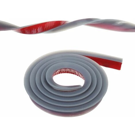 LITZEE 2 ME Gray Silicone Shower Barrier Retention System, Self Adhesive Rubber Shower Threshold, Water Dam, Waterproof Door Seal For Bathroom Floor 2 LITZEE 2 ME Gray Silicone Shower Barrier Retention System, Self Adhesive Rubber Shower Threshold, Water Dam, Waterproof Door Seal For Bathroom Floor - Image 2