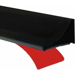 LITZEE Black Shower Barrier 2 ME Silicone Retention System, Shower Threshold Anti Overflow Rubber Water Dam Self Adhesive, Waterproof Door Seal For Bathroom Floor