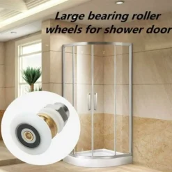 LITZEE Shower Door Roller, Sliding Door Wheels Shower Door Pulleys Replacement Wheel For 27mm Diameter Wheel Roller, 8 Pieces -Bathroom Supplies Store 90320056 3