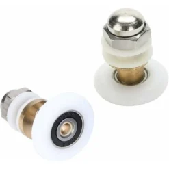 LITZEE Shower Door Roller, Sliding Door Wheels Shower Door Pulleys Replacement Wheel For 27mm Diameter Wheel Roller, 8 Pieces -Bathroom Supplies Store 90320056 5