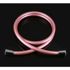 PVC Bath Shower Hose Extension Replacement Bathroom Extra 1.5m Flexible Hose Handheld Shower Hose，1/2" (Romantic Powder)