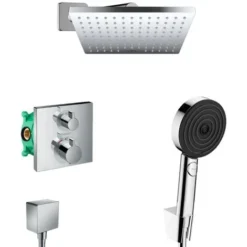 Hansgrohe Ecostat Shape Pulsify Built-in All-in-1 Shower Set With Overhead Shower 230 XXL + Performance 3jets Hand Shower