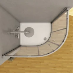 Aquariss 1200 X 900mm Offset Right Hand Quadrant Shower Enclosure With Easy Clean Glass - FREE Shower Tray & Waste -Bathroom Supplies Store 9137404 4