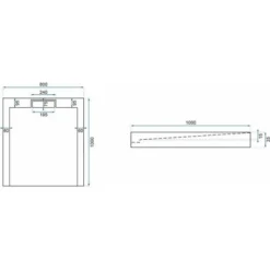 Shower Tray Grand Black 80x100 -Bathroom Supplies Store 91440917 5