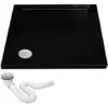 Shower Tray Savoy Black 80x80