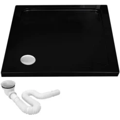 Shower Tray Savoy Black 80x80