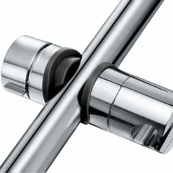 Universal Hand Shower Holder, Adjustable Hand Shower Holder, 360° Rotatable Hand Shower Holder For 18-25mm OD Slide Bar, ABS Quality Plastic, Chrome Plated -Bathroom Supplies Store 91889667 5