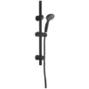 Bathroom Set Showering Column Shower Head Black Powder Coated Stainless Steel