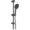 Bathroom Set Showering Column Shower Head Modern Pole Black Powder Coated