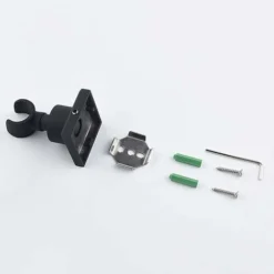 Black Shower Holder Stainless Steel Shower Head Holder Wall Mounted Handheld Shower Holder 360° Rotatable Shower Head Bracket,Square -Bathroom Supplies Store 91902077 5