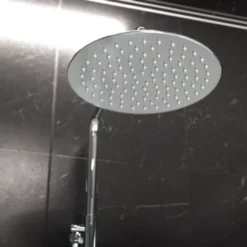 Modern Round Exposed Thermostatic Mixer Shower Set With Shower Head And Handheld 8 Modern Round Exposed Thermostatic Mixer Shower Set With Shower Head And Handheld -Bathroom Supplies Store 92061683 4