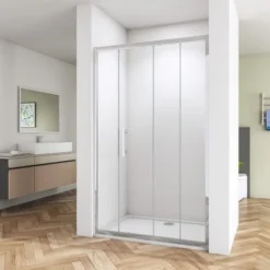 SKY Bathroom Sliding Shower Door Enclosure Cubicle 1500x1900mm 8mm NANO Glass + 1500x700mm Tray Waste Tree -Bathroom Supplies Store 92671761 3