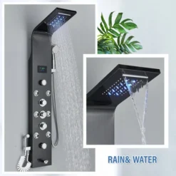 Panel Shower Column Multifunctional Shower System Massaging Nozzles Shower Panel Multifunctional Shower Tower Controlled By Separate Switching