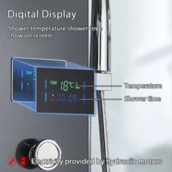 Panel Shower Column Multifunctional Shower System Massaging Nozzles Shower Panel Multifunctional Shower Tower Controlled By Separate Switching -Bathroom Supplies Store 92849003 4