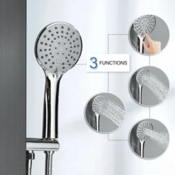 Shower Column Multifunctional Shower System Massaging Nozzles Shower Panel For Bathroom With Adjustable Rain Shower Head -Bathroom Supplies Store 92852232 4