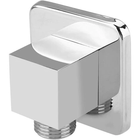 Wall Supply Elbow, Square Shower Outlet Elbow Wall Supply Elbow Shower Hose Connector For Hand Shower, 1/2" 1 Wall Supply Elbow, Square Shower Outlet Elbow Wall Supply Elbow Shower Hose Connector For Hand Shower, 1/2"