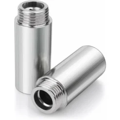 Shower Head Extension Arm 2pcs Straight Bathroom Shower Head Extension Arm Stainless Steel Shower Extension Tube Handheld Shower Extra Hose Pipe Shower Hose Extension Arm For Fixed Shower Head