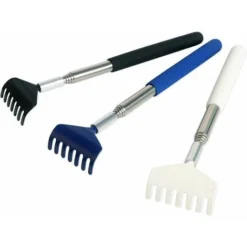 FlkwoH Rear Scraper Packed In 3 Pieces, The Telescopic Rear Scraper Is Retractable, There Is A Stable Rubber Handle On The Rear Of The Rear Scraper, The Rear Scraper (black + White + Blue)