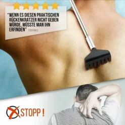 FlkwoH Rear Scraper Packed In 3 Pieces, The Telescopic Rear Scraper Is Retractable, There Is A Stable Rubber Handle On The Rear Of The Rear Scraper, The Rear Scraper (black + White + Blue) -Bathroom Supplies Store 93448263 4