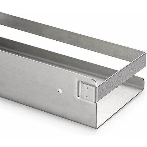 Stainless Steel Hanging Shower Shelf Wall Mounted Kitchen Basket For Storage (Silver,23CM) 2 Stainless Steel Hanging Shower Shelf Wall Mounted Kitchen Basket For Storage (Silver,23CM) - Image 2