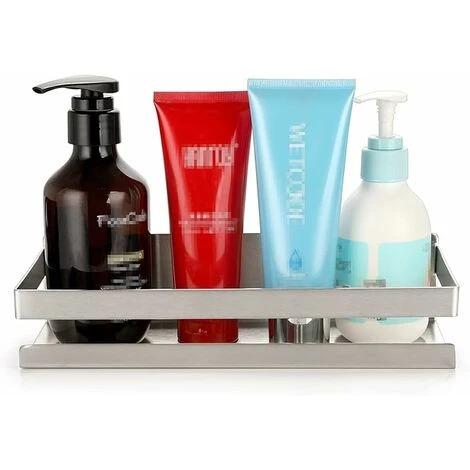 Stainless Steel Hanging Shower Shelf Wall Mounted Kitchen Basket For Storage (Silver,23CM) 5 Stainless Steel Hanging Shower Shelf Wall Mounted Kitchen Basket For Storage (Silver,23CM) - Image 5