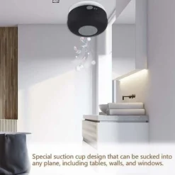 Handsfree Ip4 Waterproof Bluetooth Speaker Built-in Microphone With Suction Cup (Black) 7 Handsfree Ip4 Waterproof Bluetooth Speaker Built-in Microphone With Suction Cup (Black) -Bathroom Supplies Store 93536675 3