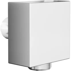 Wholesale Domestic Cubix Polished Chrome Square Shower Elbow -Bathroom Supplies Store 9376632 3