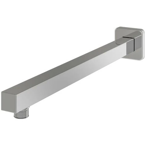 Aquarius Modern Square Fixed Over Head Shower Arm Chrome AQ601027 1 Aquarius Modern Square Fixed Over Head Shower Arm Chrome AQ601027