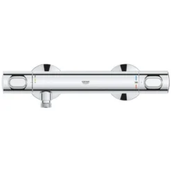 Grohe Precision Flow Thermostatic Shower Mixer Set + Hand Shower + Adjustable Wall Bracket + Hose 1750mm, Chrome -Bathroom Supplies Store 94412489 3