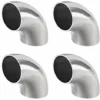 304 Stainless Steel Pipe Fitting 90 Elbow Butt Weld Outer Diameter 38mm, 1-1/2 -4pcs